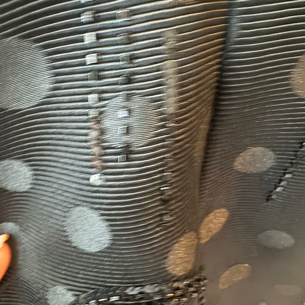 Badgley Mischka Elegant Black Polka Dot Dress 2 - Picture 6 of 12